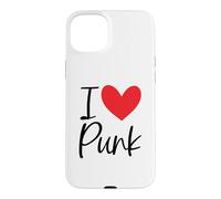 Carcasa para iPhone 15 Plus Punk Rock Me Encanta Punk Punker Rocker Años 80 90 Plaid Street Oi