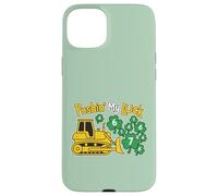 Carcasa para iPhone 15 Plus Pushing My Luck St Patrick's 67 Lucky Numbers Bulldozer para niños