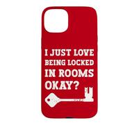 Carcasa para iPhone 15 Plus Puzzles Me Encanta Estar encerrado en Habitaciones Bueno Escape Room