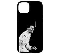 Carcasa para iPhone 15 Plus Queen Live Magic Tour: Freddie Mercury Newcastle 1986
