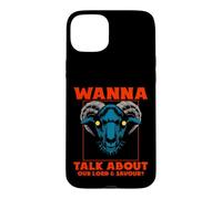 Carcasa para iPhone 15 Plus ¿Quieres Hablar de Nuestro Señor? Satanic Goat Baphomet