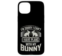 Carcasa para iPhone 15 Plus Rabbit Rescue Lo Siento, Tengo Planes con mi Conejito