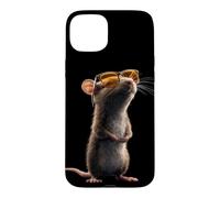 Carcasa para iPhone 15 Plus Rata Ratón Simpático Roedores Ratón Enano Ratas Pequeñas