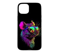 Carcasa para iPhone 15 Plus Rata Ratón Simpático Roedores Ratón Enano Ratas Pequeñas