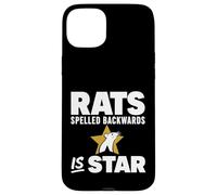 Carcasa para iPhone 15 Plus Rats Spelled Backwards is Star Meme Rat Animal Lover