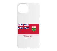 Carcasa para iPhone 15 Plus Recuerdo de la Bandera de Ontario Canadá