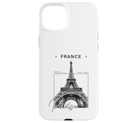 Carcasa para iPhone 15 Plus Recuerdo Minimalista de Viaje de la Torre Eiffel de París