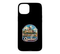 Carcasa para iPhone 15 Plus Recuerdo Retro de Quebec de Canadá/Quebec