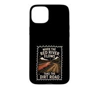 Carcasa para iPhone 15 Plus Red River Flows Take The Dirt Road Humor Adulto