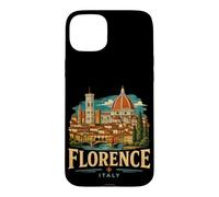 Carcasa para iPhone 15 Plus Regalo de Recuerdo de Viaje Vintage de Florencia, Italia