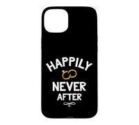 Carcasa para iPhone 15 Plus Regalo Divertido para Fiesta de Divorcio Happily Never After