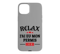 Carcasa para iPhone 15 Plus Regalo Licencia de Conducir Código de Carretera Humor