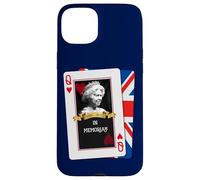 Carcasa para iPhone 15 Plus Reina Elizabeth II - Tarjeta de Juego (Memoriam skat Royal, Reino Unido)