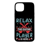 Carcasa para iPhone 15 Plus Relax El Guitarrista está aquí Música Retro