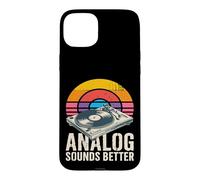 Carcasa para iPhone 15 Plus Reproductor de Discos de Vinilo analógico Suena Mejor