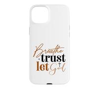 Carcasa para iPhone 15 Plus Respira Confianza Deja Que Dios Fe Cristiana