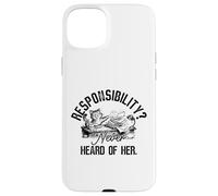 Carcasa para iPhone 15 Plus ¿Responsabilidad? Nunca he oído Hablar de su Divertido Gato procrastinador