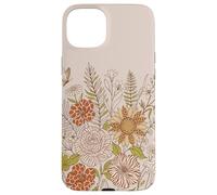 Carcasa para iPhone 15 Plus Retro Floral Animal Print Butterfly Boho Flowers Aesthetic