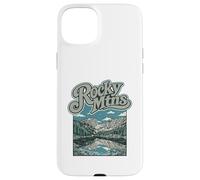 Carcasa para iPhone 15 Plus Retro Rocky Mountains National Park Vintage Style 80s
