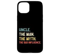 Carcasa para iPhone 15 Plus Retro Vintage Uncle The Man The Myth The Bad Influence
