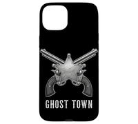 Carcasa para iPhone 15 Plus Revólveres Ghost Town Western Vintage Cowboy Outlaw