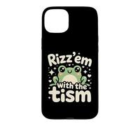 Carcasa para iPhone 15 Plus Rizz Em' with The Tism Awesome Autism Aware Charming Teas