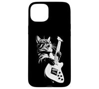 Carcasa para iPhone 15 Plus Rock Cat Playing Guitar - Funny Guitar Cat