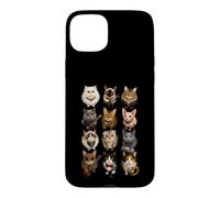 Carcasa para iPhone 15 Plus Rock Star Cats Punk Band Kittens Rock'n Roll Regalos Divertidos