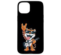 Carcasa para iPhone 15 Plus Rockstar Tiger Guitarra eléctrica Solo Punk Metal Pop Graphic
