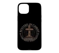 Carcasa para iPhone 15 Plus Rooted in Christ Shirt Jesus Shirt Vintage Cross Christian