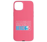 Carcasa para iPhone 15 Plus Rosa Malibu Beach Cool California Surfing Surf Surfer Deportivo