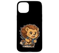 Carcasa para iPhone 15 Plus Rugby Lion Sprint Mascota De Dibujos Animados