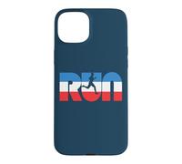 Carcasa para iPhone 15 Plus Run Vintage Red White & Blue Retro Runner Graphic