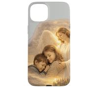 Carcasa para iPhone 15 Plus Salmo 91:4-6 Cita de la Biblia Espiritual de protección del ángel