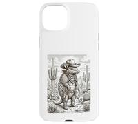Carcasa para iPhone 15 Plus Salvaje Oeste Armadillo Forajido con Lazo