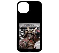Carcasa para iPhone 15 Plus Samurai Último Día De Escuela Vacaciones De Verano Divertido Meme Selfie