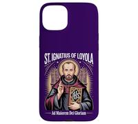 Carcasa para iPhone 15 Plus San Ignacio Loyola Ad Maiorem Dei Gloriam Jesuita católico