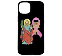 Carcasa para iPhone 15 Plus Santa Agatha Cáncer de Mama Cinta Patrona Santa Enfermeras Católica