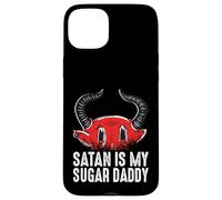 Carcasa para iPhone 15 Plus Satan is my Sugar Daddy Teufel und Infierno.
