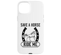 Carcasa para iPhone 15 Plus Save A Horse Ride Me Divertido Paseo a Caballo Entre Vaquero y Vaquera