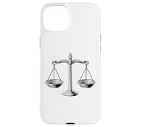 Carcasa para iPhone 15 Plus Scales of Justice Libra Star Sign Legal Gift Abogado Juez