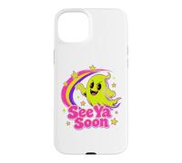 Carcasa para iPhone 15 Plus See Ya Soon Moon Cute Spooky Halloween Stars Kawaii