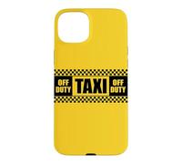 Carcasa para iPhone 15 Plus Señal de Taxi de Taxi Amarillo para Disfraz de Taxi