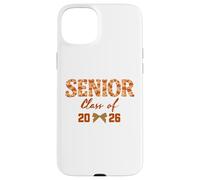 Carcasa para iPhone 15 Plus Senior 2026 Coquette Blue Floral Toile Graduation Aesthetic