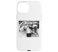 Carcasa para iPhone 15 Plus Señora En Rojo Cantante Chris De Burgh En Parque Temático 1990