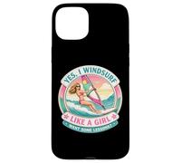 Carcasa para iPhone 15 Plus Si Yo Windsurf como Una Chica Quiero Algunas Lecciones Chiste Windsurfista