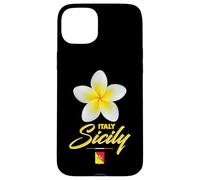 Carcasa para iPhone 15 Plus Sicily Italy Tropical Flower Yellow Frangipani Aesthetic Art