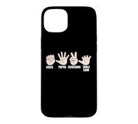 Carcasa para iPhone 15 Plus Sierra de Mesa para Tijeras de Papel de Roca