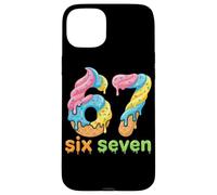 Carcasa para iPhone 15 Plus Six Seven 67 Number Ice Cream Drip Meme 6 7 Kids Boys Girls