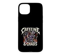 Carcasa para iPhone 15 Plus Skeleton Nurse Caffeine & Chaos Night Shift